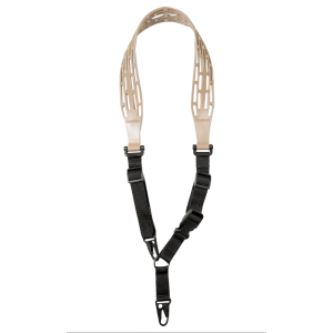 United States Association of Gun Owners Limbsaver 12140 Tactical Sling Tan w/ Black Strap Nylon 48" OAL 1" W & Adjustable One-Two Point Design - $39.99 at United States Association of Gun Owners