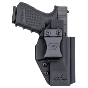 United States Association of Gun Owners Rounded Gear RGUNVRSLSTNDRDBLK Universal Kydex IWB Black Kydex Belt Clip Fits Standard Sized Handguns Right Hand - $39.95 at United States Association of Gun Owners