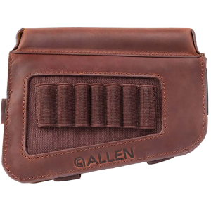 United States Association of Gun Owners Allen 8519 Westcliff Buttstock Cartridge Carrier 7rd Leather Rifle Buttstock Mount Features Raised Cheek Piece - $39.61 at United States Association of Gun Owners