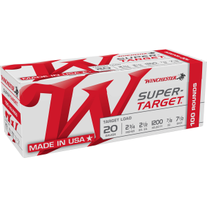 United States Association of Gun Owners Winchester Ammo TRGT207VP Super-Target 20Gauge 2.75" 7/8oz 7.5Shot 100 Per Box/2 Case - $38.24 at United States Association of Gun Owners