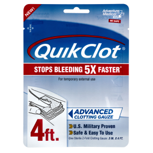 United States Association of Gun Owners Adventure Medical Kits 50200026 QuikClot 3in x 48in Clotting Gauze, White - $23.19 at United States Association of Gun Owners