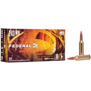 United States Association of Gun Owners Federal Fusion .243 Winchester 95gr Boat Tail Rifle Ammo, 20-Round - $36.30 at United States Association of Gun Owners