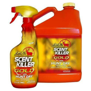 United States Association of Gun Owners Wildlife Research Scent Killer Gold Combo 24 oz Spray Bottle and 1 Gal Refill - $37.28 at United States Association of Gun Owners