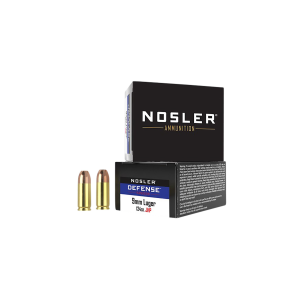 United States Association of Gun Owners Nosler 38432 Defense Handgun 9mmLuger+P 124gr Bonded Performance Jacketed Hollow Point 20 Per Box/10 Case - $35.95 at United States Association of Gun Owners