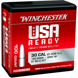 United States Association of Gun Owners Winchester Ammo WBR30168 Centerfire Rifle 308Win 168gr Open Tip 100 Per Box/10 Case - $34.38 at United States Association of Gun Owners