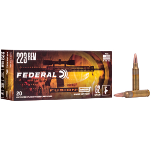 United States Association of Gun Owners Federal Fusion MSR .223 Rem 62gr Solid Base Ammo, 20-Round Box - $33.27 at United States Association of Gun Owners