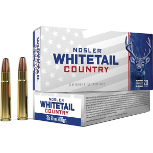 United States Association of Gun Owners Nosler Whitetail Country Rifle Ammunition 35 Rem 200gr JSP 2075 fps 20/ct - $32.99 at United States Association of Gun Owners