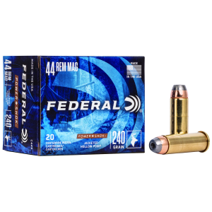 United States Association of Gun Owners Federal C44A Power-Shok Handgun 44RemMag 240gr Jacketed Hollow Point 20 Per Box/25 Case - $32.80 at United States Association of Gun Owners