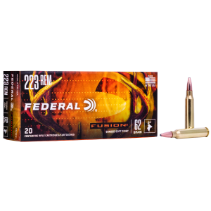 United States Association of Gun Owners Federal Fusion F223FS1 .223 Rem 62gr Bonded Soft Point Ammo, 20-Round - $32.42 at United States Association of Gun Owners