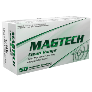 United States Association of Gun Owners Magtech CR40A Clean Range 40S&W 180gr Fully Encapsulated Bullet Flat 50 Per Box/20 Case - $32.03 at United States Association of Gun Owners