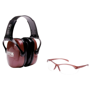 United States Association of Gun Owners Howard Leight R01727 Woman's Shooting Safety Combo 25 dB Over the Head Dusty Rose/Black Women - $31.98 at United States Association of Gun Owners