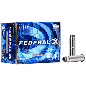 United States Association of Gun Owners Federal C357G Power-Shok Handgun 357Mag 180gr Jacketed Hollow Point 20 Per Box/25 Case - $31.42 at United States Association of Gun Owners