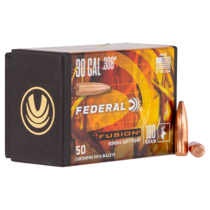 United States Association of Gun Owners Federal FB308F4 Fusion Component 30 Cal .308 180 gr Fusion Soft Point 50 Per Box/ 4 Case - $30.14 at United States Association of Gun Owners