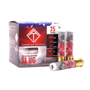 United States Association of Gun Owners American Tactical ATIAC410R .410 Bore 2.5in 25-Round Rifled Slugs - $28.19 at United States Association of Gun Owners