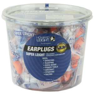United States Association of Gun Owners Howard Leight Super Leight Ear Plugs Pre-Shaped Foam Coral Ear Plugs 33dB 50/pr Corded Tub - $28.04 at United States Association of Gun Owners