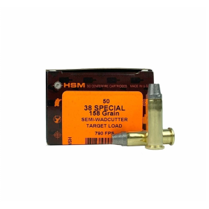 United States Association of Gun Owners HSM Training Handgun Ammunition .38 Spl 158gr SWC 790 fps 50/ct - $27.49 at United States Association of Gun Owners
