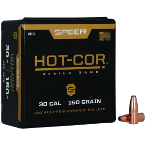 United States Association of Gun Owners Speer 2011 Hot-Cor 30Cal 150gr Soft Point Flat Nose 100 Per Box/5 Case - $27.20 at United States Association of Gun Owners