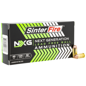 United States Association of Gun Owners SinterFire Inc SF40125NXG Next Generation (NXG) 40S&W 125gr Lead Free Ball 50 Per Box/20 Case - $26.94 at United States Association of Gun Owners