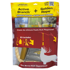 United States Association of Gun Owners Wildlife Research 3974Combo Kit includes One Golden Rope, 4 oz Golden Rope Scent & Active-Branch Holder - $24.24 at United States Association of Gun Owners