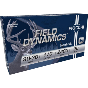 United States Association of Gun Owners Fiocchi Field Dynamics FSP Rifle Ammunition 30-30 Win 170gr 2200 PSP 20/ct - $24.96 at United States Association of Gun Owners