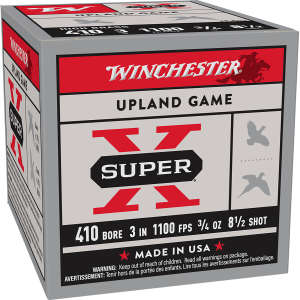 United States Association of Gun Owners Winchester Ammo X413H85 Super X Heavy Game Load High Brass 410Gauge 3" 3/4oz 8.5Shot 25 Per Box/10 Case - $21.99 at United States Association of Gun Owners