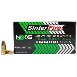 United States Association of Gun Owners SinterFire Inc SF9100NXGLF9mm Luger 100gr 50 Per Box/20 Case - $24.07 at United States Association of Gun Owners