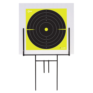 United States Association of Gun Owners EZ-Aim 15309 Portable Range Target Stand Black Steel 18" W x 19" H Includes 2 Adhesive Targets - $24.07 at United States Association of Gun Owners