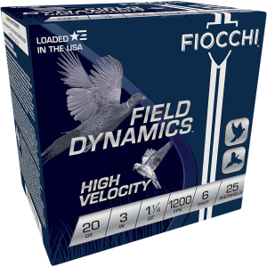 United States Association of Gun Owners Fiocchi 203HV6 High Velocity 20 Gauge 3" Lead Shot Shells, 25 Count - $23.36 at United States Association of Gun Owners