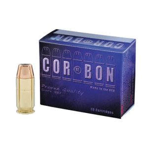 United States Association of Gun Owners Cor-Bon 45ACP+P 185gr JHP Self Defense Hollow Point Ammo, 20-Round Box - $22.80 at United States Association of Gun Owners