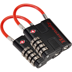 United States Association of Gun Owners Hornady 96022 Rapid Safe TSA Lock Open With Combination Black Red 2 Pack - $22.57 at United States Association of Gun Owners