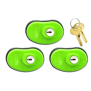United States Association of Gun Owners Lockdown 1118825 Keyed Trigger Lock Open With Key Green Rubber 3 Pack - $22.16 at United States Association of Gun Owners