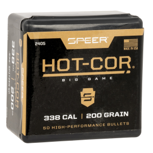 United States Association of Gun Owners Speer 2405 Hot-Cor 338Cal 200gr Spitzer Soft Point 50 Per Box/5 Case - $19.80 at United States Association of Gun Owners