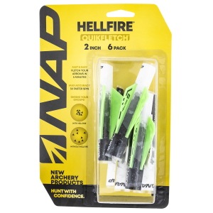 United States Association of Gun Owners NAP NAP60035 Quickfletch Hellfire Fletching White Green/ 6 Pack - $19.52 at United States Association of Gun Owners