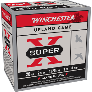 United States Association of Gun Owners Winchester Ammo X208 Super X Heavy Game Load High Brass 20Gauge 2.75" 1oz 8Shot 25 Per Box/10 Case - $19.39 at United States Association of Gun Owners
