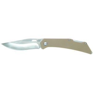 United States Association of Gun Owners Schrade 1159301 Slingshot Lockback Folder 4" Recurve Clip Point/Satin AUS-10 Blade 5" G10 Handle - $19.10 at United States Association of Gun Owners