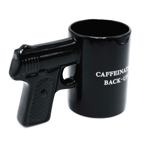 United States Association of Gun Owners Caliber Gourmet CBGM1049 Caliber Gourmet Gun Mug Black Ceramic Pistol - $16.95 at United States Association of Gun Owners