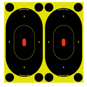 United States Association of Gun Owners Birchwood Casey 34750 Shoot-N-C Reactive Target Self-Adhesive Paper Black/Yellow 7" Oval Silhouette 60 Pack - $17.72 at United States Association of Gun Owners