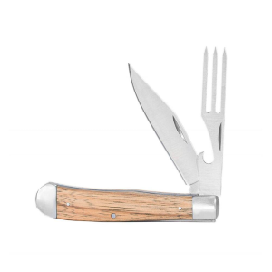United States Association of Gun Owners Rock Ridge Outdoors Cattleman Chuckwagon Trapper Knife 3.25in Zebrawood - $27.99 at United States Association of Gun Owners