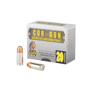 United States Association of Gun Owners Cor-Bon 9mm+P 125gr JHP Self Defense Hollow Point Ammo, 20-Round - $18.54 at United States Association of Gun Owners