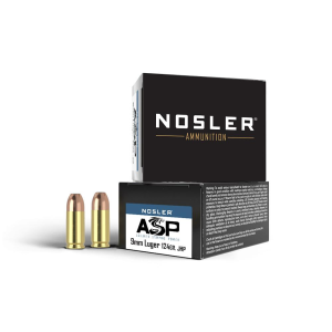 United States Association of Gun Owners Nosler ASP Handgun Ammo 9mm Luger 124 gr JHP 1150 fps 20/ct - $17.54 at United States Association of Gun Owners