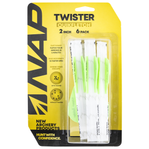 United States Association of Gun Owners NAP NAP60638 Quickfletch Twister Fletching White Green/ 6 Pack - $17.28 at United States Association of Gun Owners