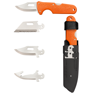 United States Association of Gun Owners Cold Steel CS-40AL Click-N-Cut Hunter 2.50" Fixed Bowie/Gut Hook/Plain/Serrated Satin 420J2 SS Blade/Orange ABS Handle - $17.06 at United States Association of Gun Owners