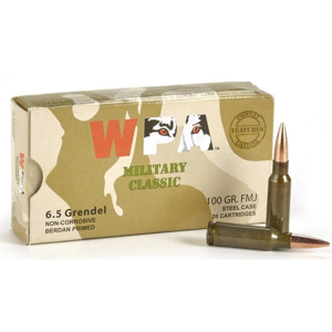 United States Association of Gun Owners Wolf Military Classic Rifle Ammunition 6.5 Grendel 100gr FMJ 2690 fps 20/ct - $16.82 at United States Association of Gun Owners