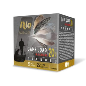 United States Association of Gun Owners Rio Game Blended HV Lead Load Shotshells 20ga 3" 1-1/4oz 1300 fps #7.5&9 25/ct - $17.81 at United States Association of Gun Owners
