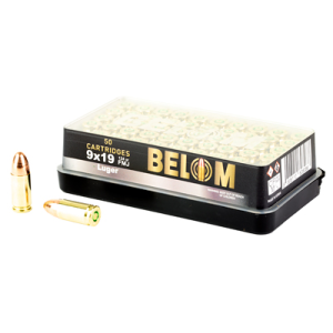 United States Association of Gun Owners Belom 9mm 124gr FMJ Brass Handgun Ammunition, 50 Rounds - $16.17 at United States Association of Gun Owners