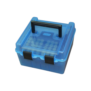 United States Association of Gun Owners MTM Flip Top Ammo Box for 22-250/.243/.308 Win/.220 Swift 100 Rounds Clear Blue - $13.96 at United States Association of Gun Owners