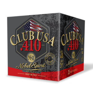 United States Association of Gun Owners Nobel/eurosports Llc ANS4128 Club USA 410Gauge 2.50" 1/2oz 8Shot 25 Per Box/10 Case - $14.09 at United States Association of Gun Owners