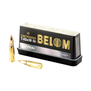 United States Association of Gun Owners Belom 7.62x39mm Brass 123gr FMJ Tactical Rifle Ammo, 20-Round - $13.98 at United States Association of Gun Owners