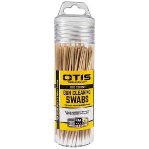 United States Association of Gun Owners Otis FG241100 Gun Cleaning Swabs Cotton/Wood 6" Long 100 Includes Reusable Storage Tube - $11.46 at United States Association of Gun Owners