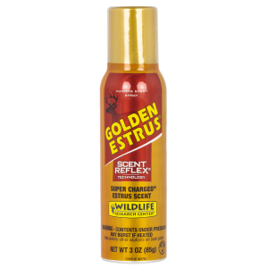 United States Association of Gun Owners Wildlife Research 4043 Golden Estrus Scent Reflex Deer Attractant Doe In Estrus Scent 3 oz Aerosol - $10.31 at United States Association of Gun Owners